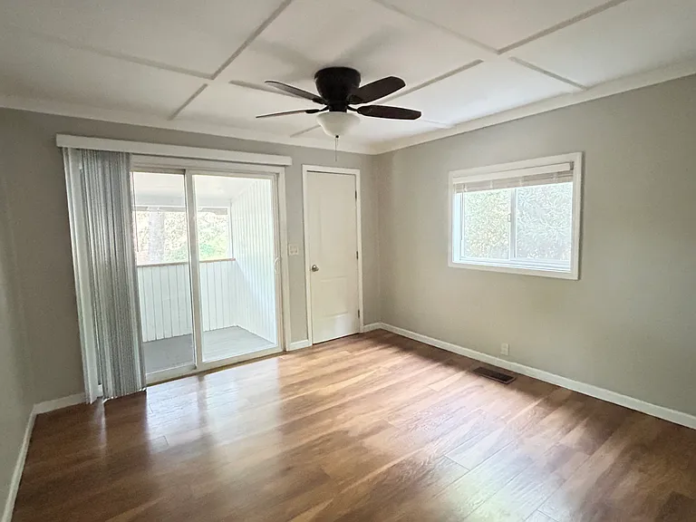 Main bedroom with porch.