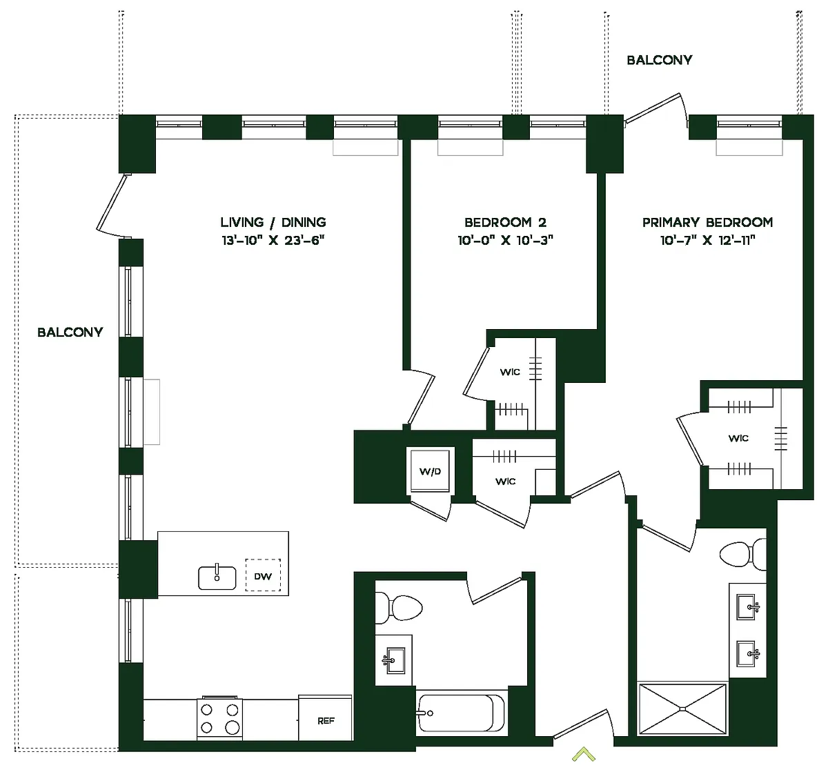 Floor plan B13W
