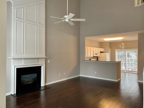 Open floor plan all hardwood flooring