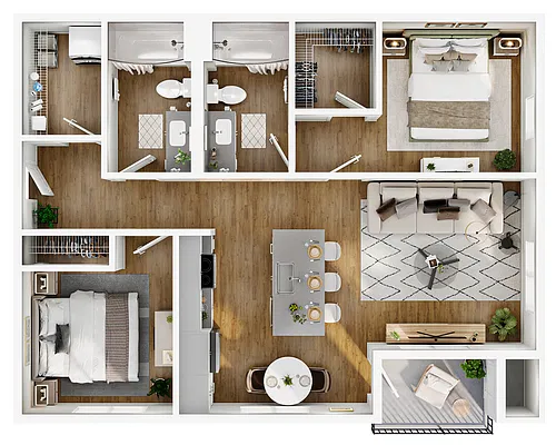 Floor plan 2C