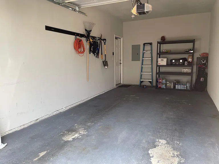 Attached one car garage