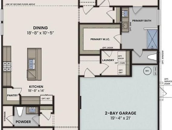 The Serena First Floor Plan
