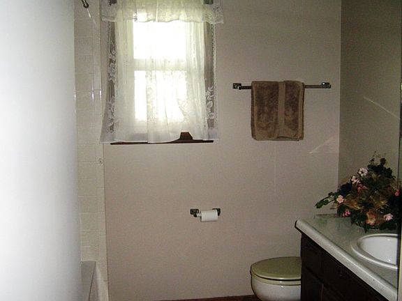Hall bath vanity