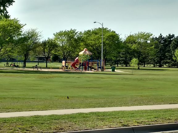 Sunset park right across the street