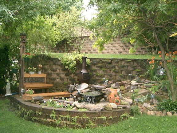 Waterfall w/Koi pond