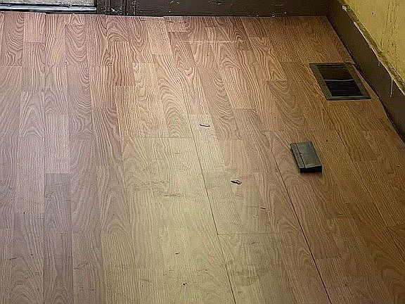 New replaced flooring