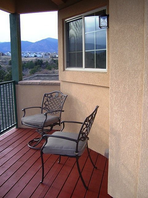 Mountian view from covered deck