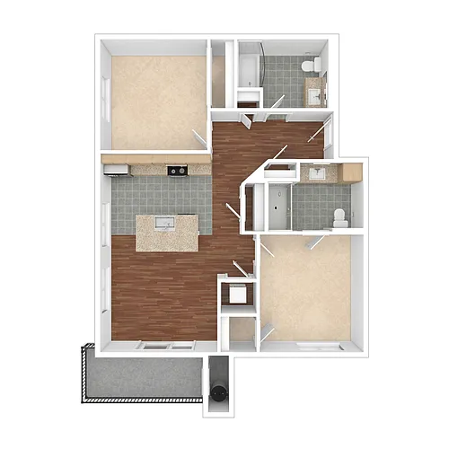 Floor plan 2X2 C