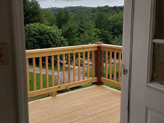 Front deck and entrance