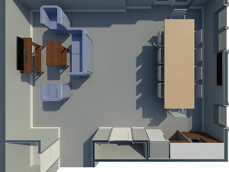 Community room floor plan