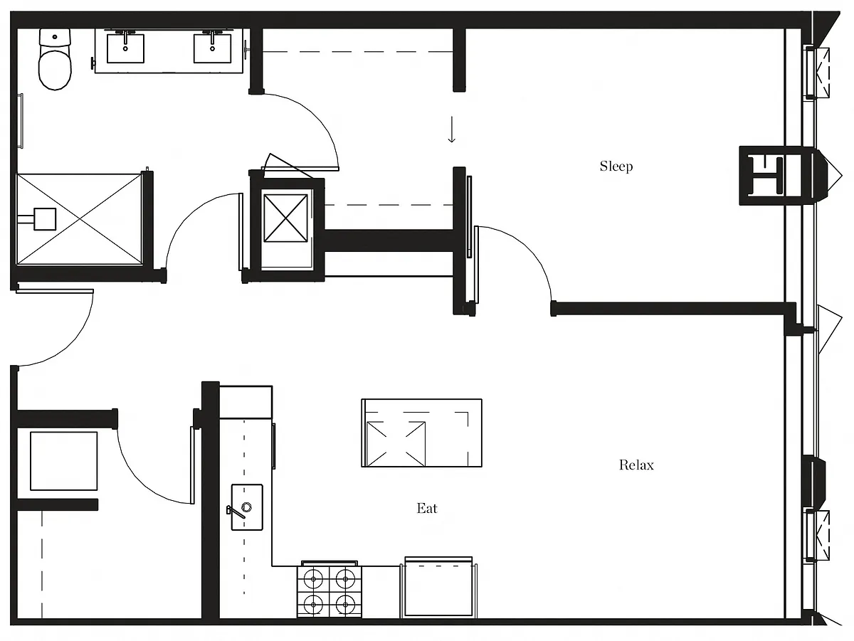 Floor plan 4110-4610