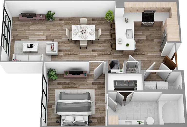 E - 1 Bedroom / 1 Bath E - 1 Bedroom / 1 Bath