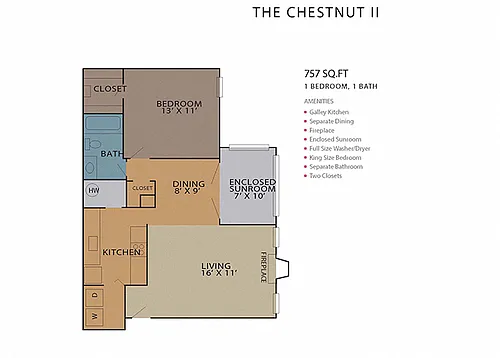 Floor plan The Chestnut II - SV