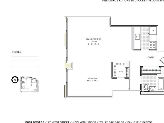 2nd image of 75 West St APT 10C