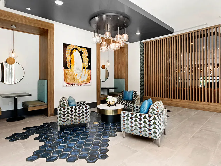 Second Floor Resident Lounge and Coworking Spaces