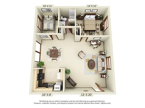 Floor plan 2 Bedroom
