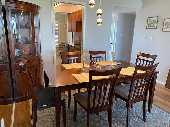 Dining Room through kitchen and hall on the left