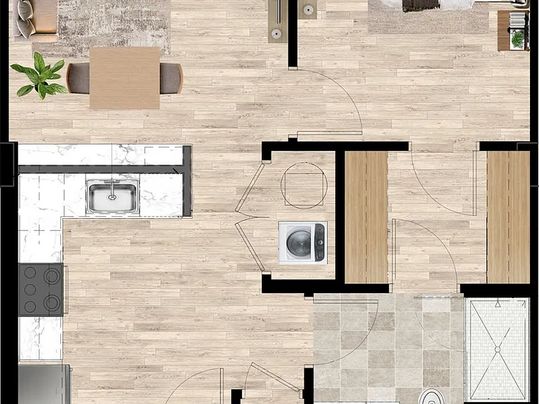 A13 - One Bedroom (2) A13 - One Bedroom (2)