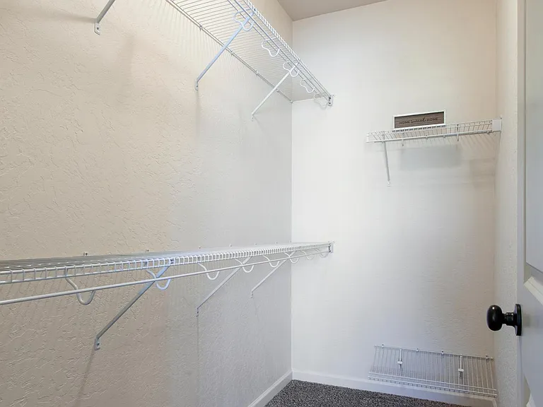 Master bedroom walk in closets