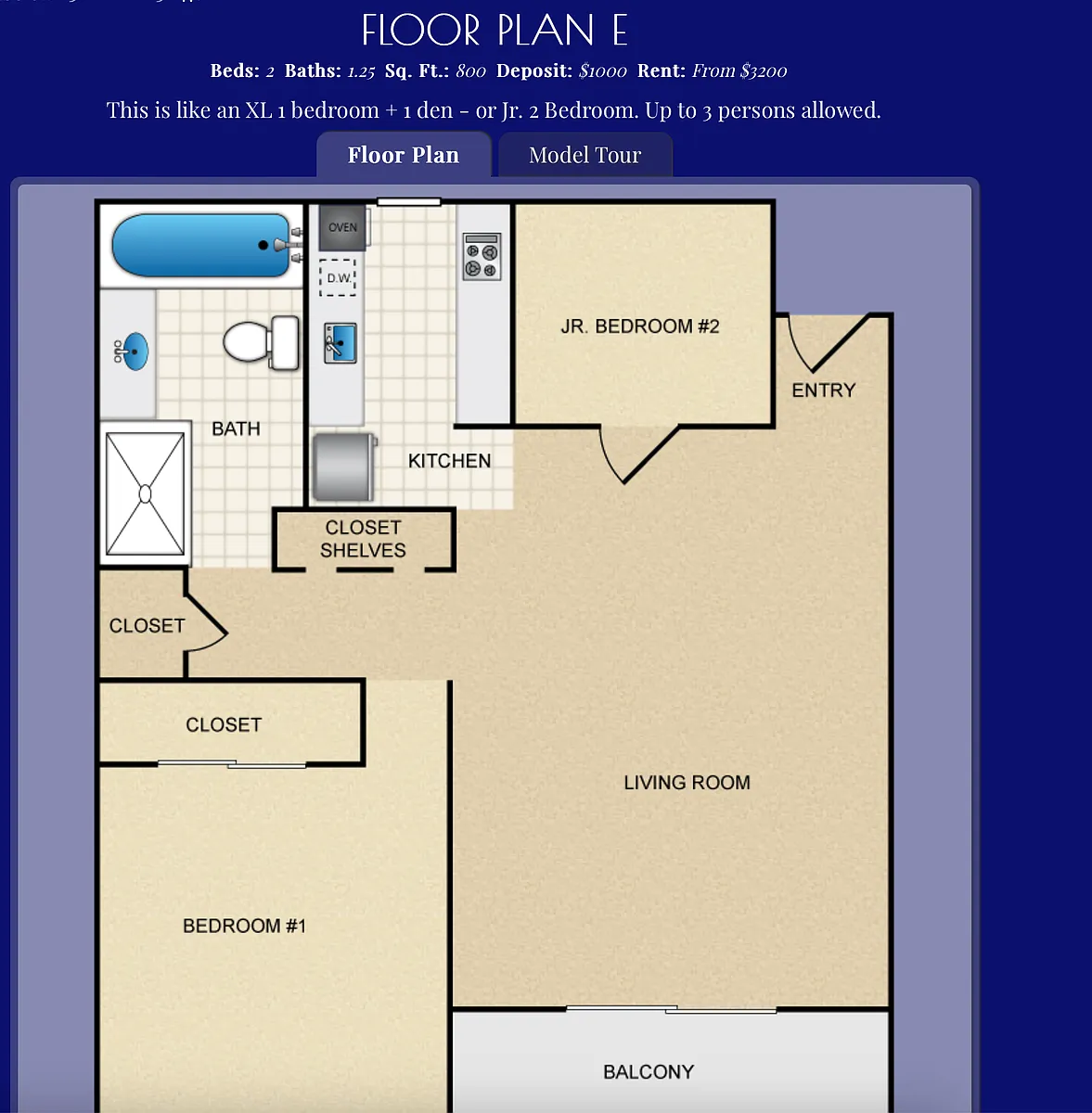 Floor plan Floor Plan E