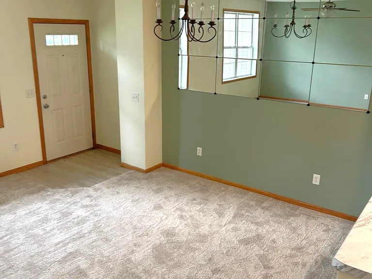 Dining area of Family room without furniture