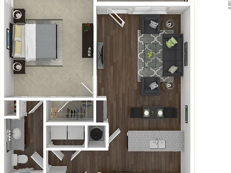 A2 3D Floor Plan A2 3D Floor Plan