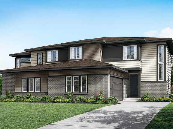 Modern Prairie Exterior D - Right Side of Duplex