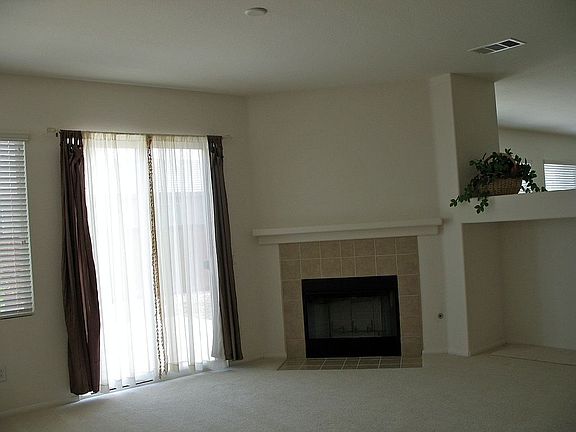 Family room with fireplace