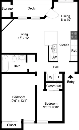 2X1 | 869 SQ FT 2X1 | 869 SQ FT