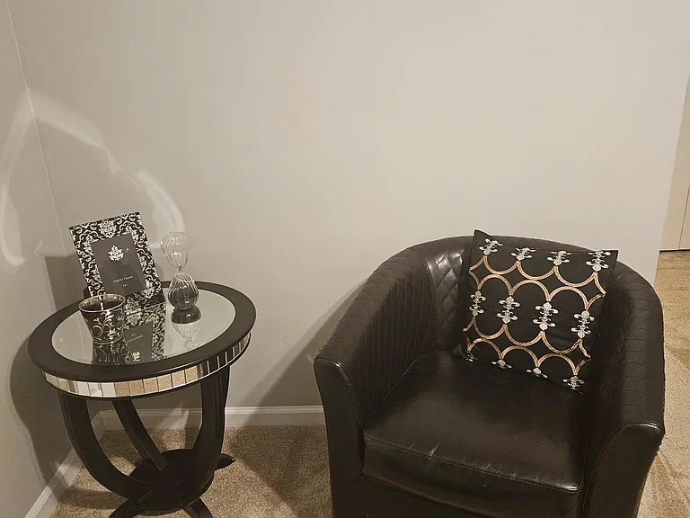 Sitting area inside master bedroom.