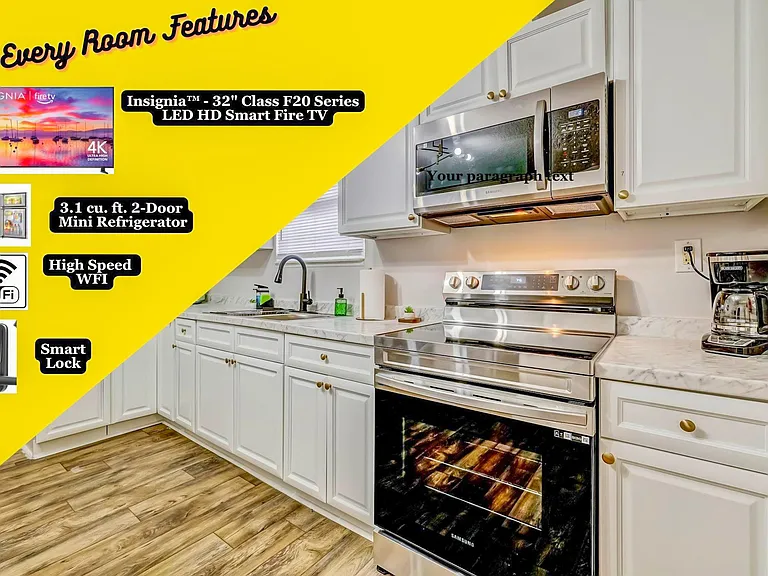 Every Room Includes Smart Tv, Mini Fridge, Hi SpeedWifi
