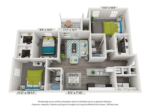 Floor plan Ellington