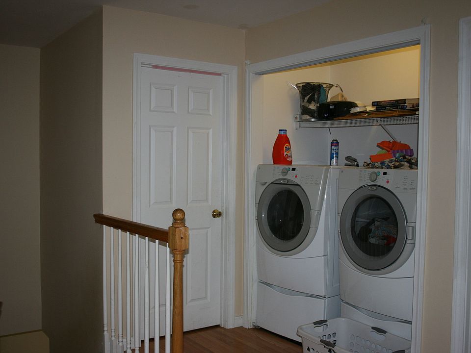 laundry area, on the second floor