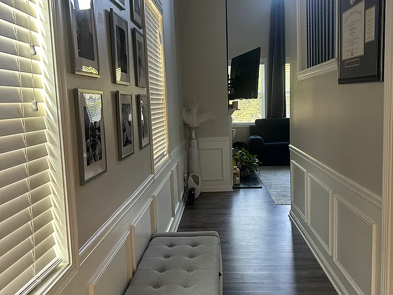 An inviting foyer that makes a lasting first impression with its open design and natural ligh