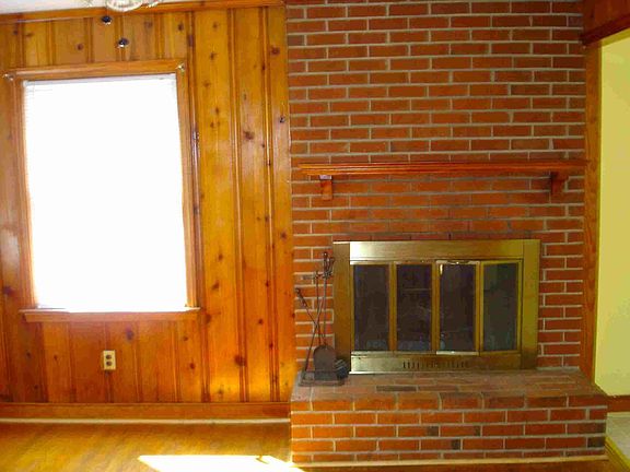 Brick, Wood Burning Fireplace.