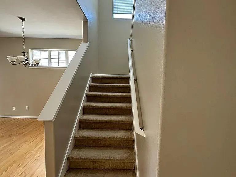 Stairs leading to the second floor