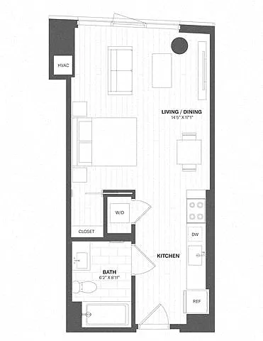 Floor plan Studio-s7