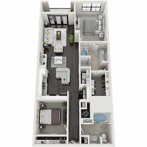 Floor plan Wieuca Loft