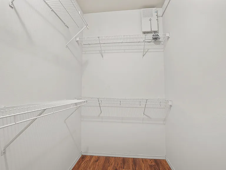 Master walk-in closet area.