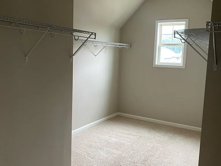 Master bedroom with walk-in closet