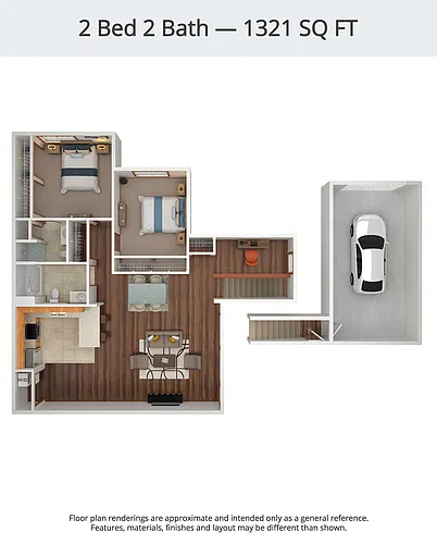Floor plan 2B2B Windsor A Loft