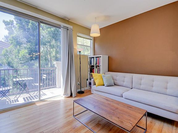 Good sized balcony for your morning coffee in a private setting.