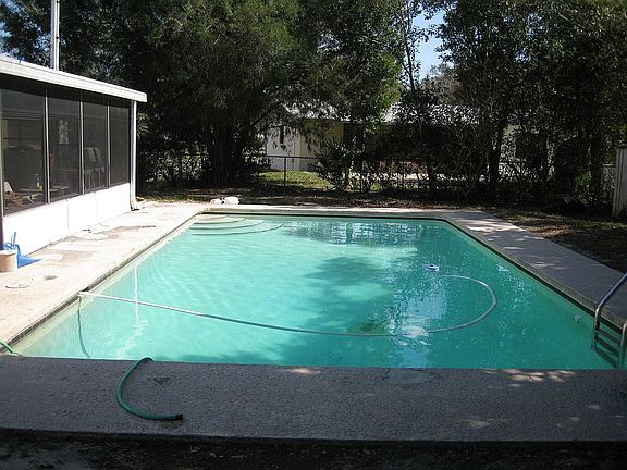 Far from the pool stairs