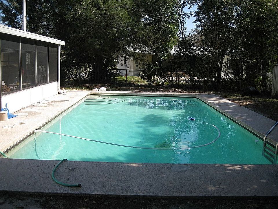 Far from the pool stairs