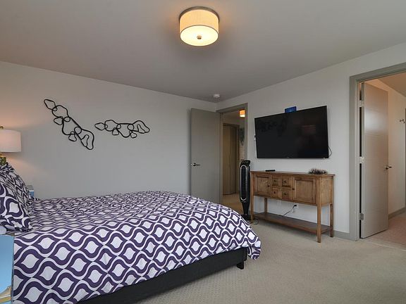 master bedroom. 55" TV