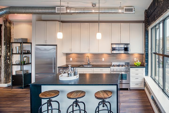 Historic Kitchen at The Mission Apartments