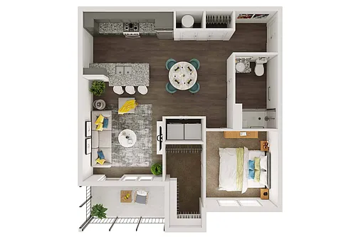 Floor plan 1 Bedroom
