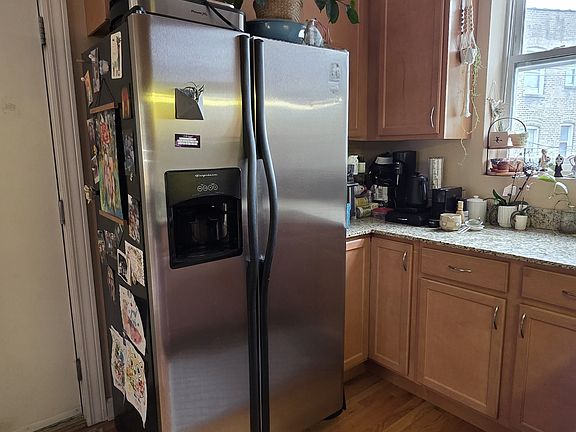 Kitchen, door to the back deck