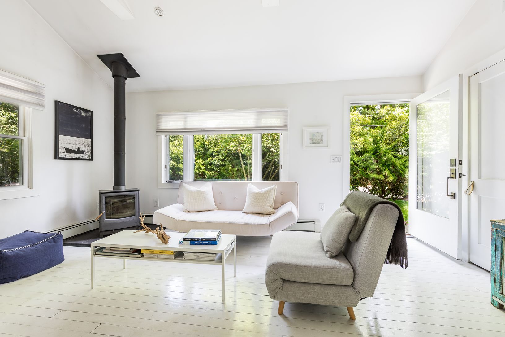  Front living room with wood stove