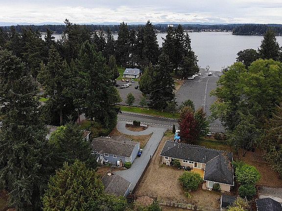 Lake view and home from abov